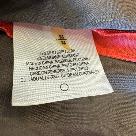 Elie Tahari Contemporary Silk Top Tab Collar / medium - Picture 4 of 13